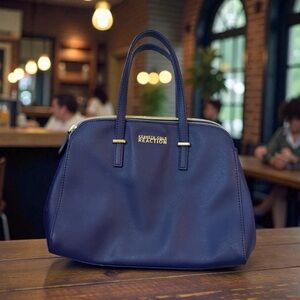 Kenneth Cole Reaction Navy Satchel